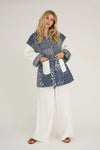 Katie patch jacket - Navy/white NY med mærke str. 44