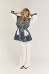 Katie patch jacket - Navy/white NY med mærke str. 44